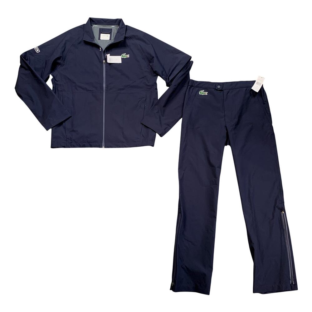 Lacoste Tracksuit Mens L & 32 Technical Golf Rain All-Weather Performance Set